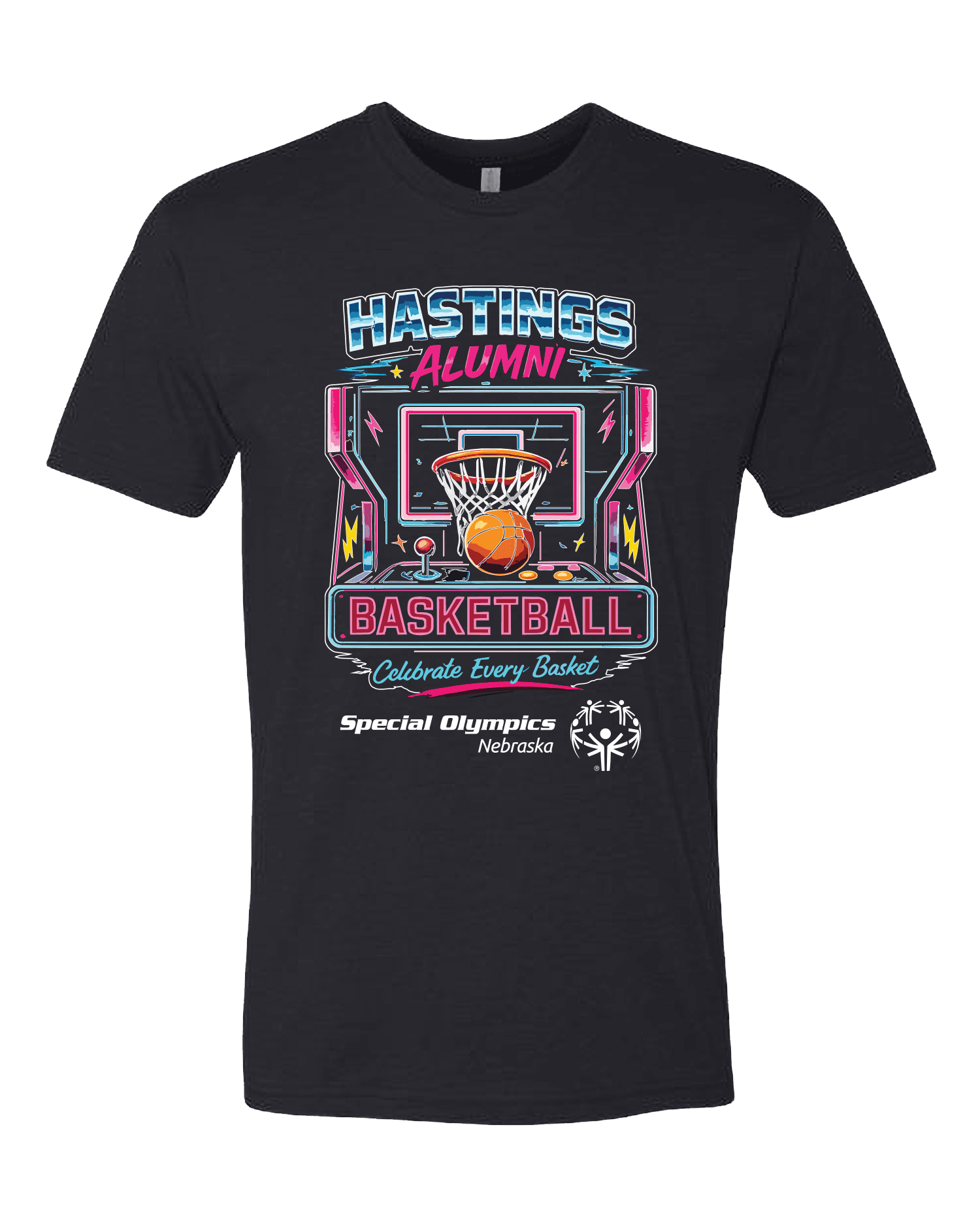 Hastings Alumni Basketball Retro shirt in black